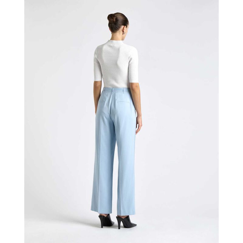 Cue Textured Elbow Sleeve Funnel Neck Knit image number 1